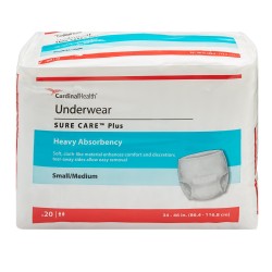 Cardinal 1605 SureCare Adult Protective Underwear Medium Case80