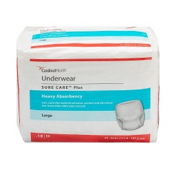 Cardinal 1615A SureCare Adult Protective Underwear Large Case72