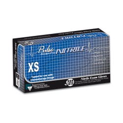 Innovative Healthcare 177 Series Pulse Blue Nitrile Exam Gloves Bx200