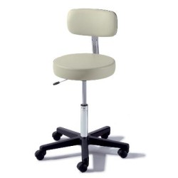 Midmark Ritter 273 Air Lift Stool with Composite Base and Backrest