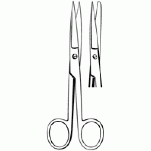 SMS Brand 62055 Operating Scissor Straight 5.5'' Sharp Blunt