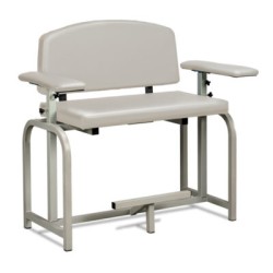 Clinton 66099-2S Lab X Extra Wide and Extra Tall Blood Draw Chair with Straight Arms