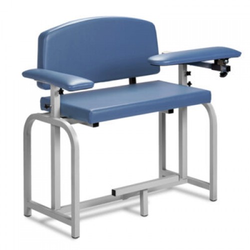 Clinton 66099-S Lab X Extra Tall and Extra Wide Blood Draw Chair with Padded Flip Arm