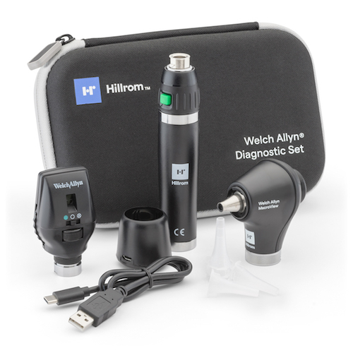 Welch Allyn 3.5V Diagnostic Set with Coaxial LED Ophthalmoscope, MacroView Basic LED Otoscope