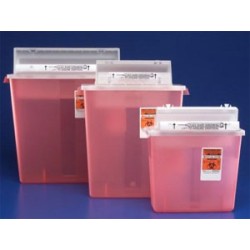 Kendall Sharpstar Sharps Container 5 Quart Clear Ea