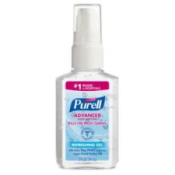 Gojo 9606-24 Purell Advanced Hand Sanitizer Gel 2oz Pump Bottle Case24