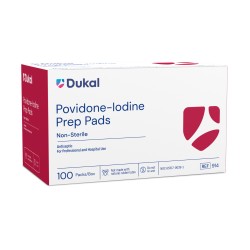 Dukal 914 Povidone Iodine Prep Pads Bx100