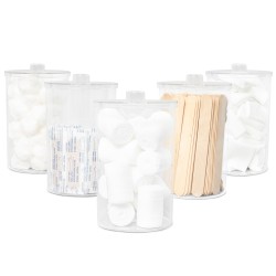 Dukal 4019 Plastic Sundry Jars Set of 5