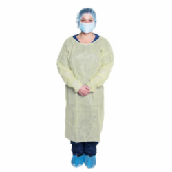 Dukal 301 Isolation Gown Yellow Universal Size Case50