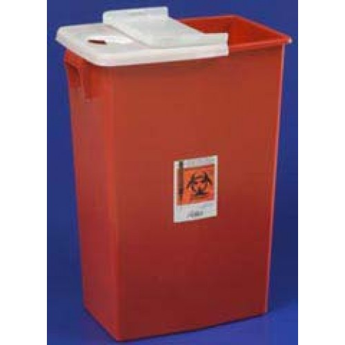 Kendall Sharp Safety 18 Gallons Red Slide Lid- Ea