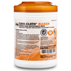 PDI P54072 Sani-Cloth Bleach Germicidal Wipes Tub75