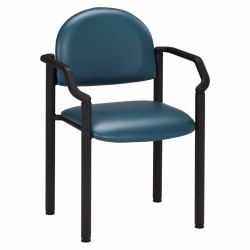 Clinton C-50B Black Frame Side Chair with Arms