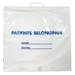 Donovan Patient Belonging Bag 20'' x 18.5'' White Ca250