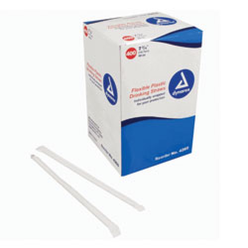 Dynarex 4260 Flex Drinking Straws Box400