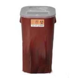 Medical Action Red 16 Gallon Stackable Sharps Container- Ca6