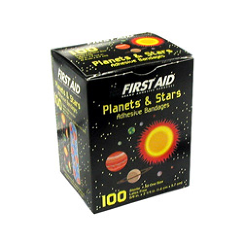 Dukal 15661 Adhesive Bandages Small Child Planets and Stars Bx100