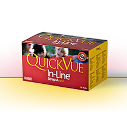 Quidel QuickVue In-Line Strep A test - Bx25 *R*