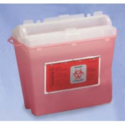 Bemis Sharps Container 5 Quart Red Each