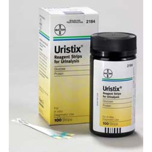 Siemens Uristix Glucose Protein Strips Bottle 100