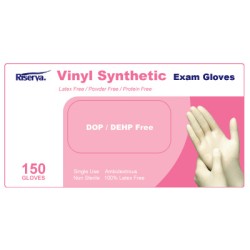 Riserva VGPF Clear Vinyl Exam Gloves Box150